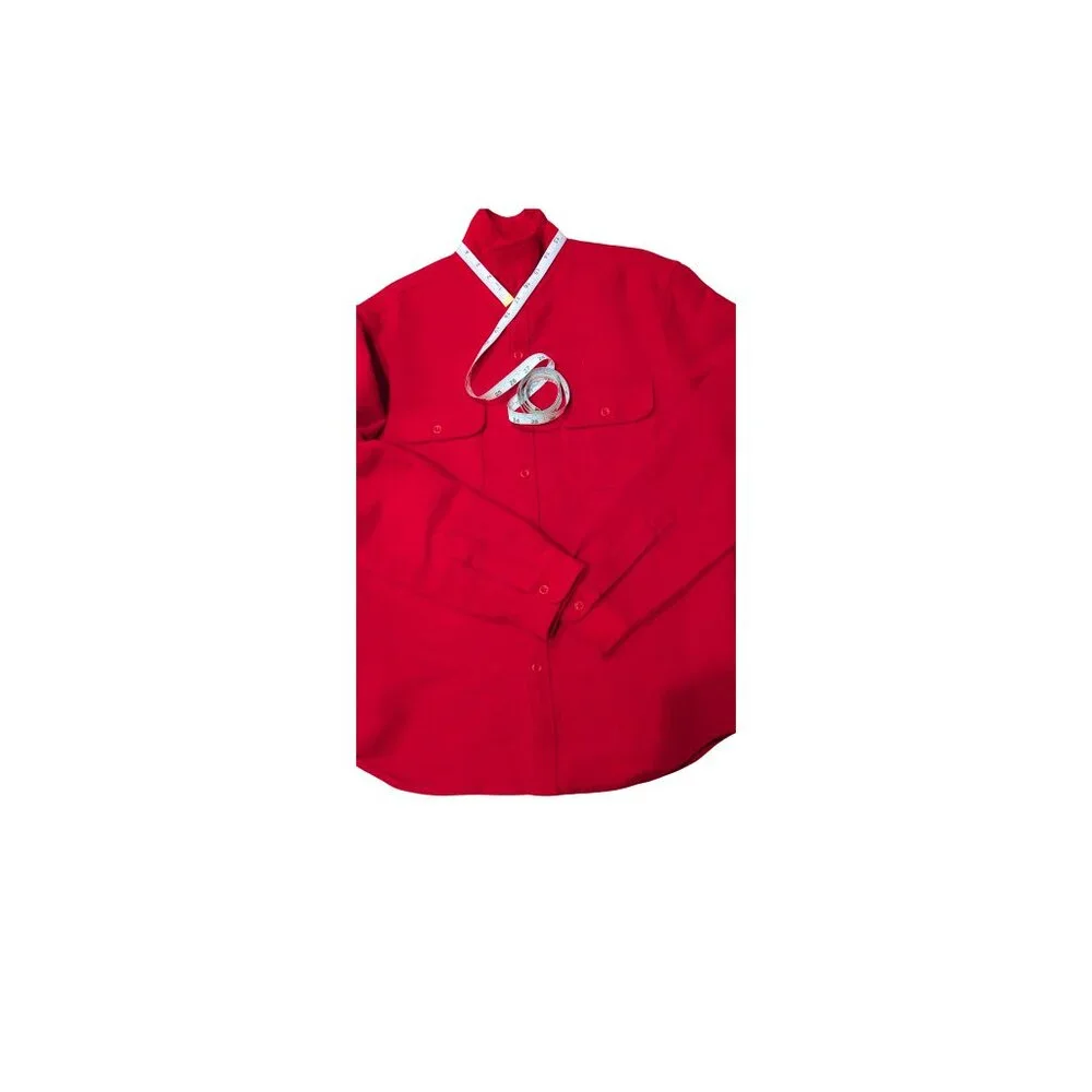 J.Crew Heavyweight Chamois Workshirt Shacket Red Men’s Medium